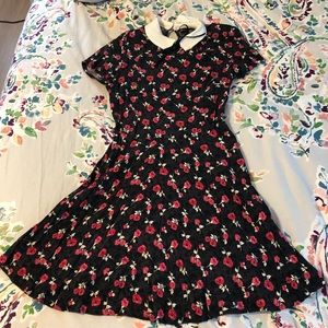 collard floral forever 21 dress